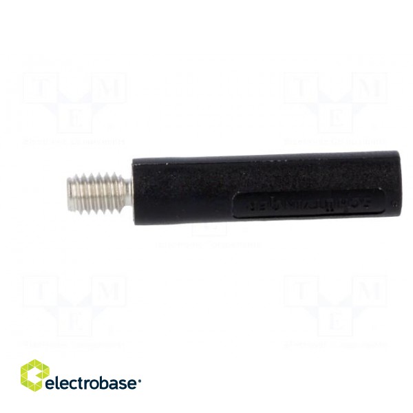 Socket | 4mm banana | 32A | 1kVAC | black | nickel plated | -25÷80°C image 7