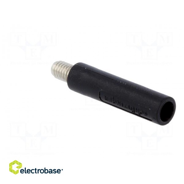 Socket | 4mm banana | 32A | 1kVAC | black | nickel plated | -25÷80°C image 8