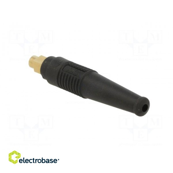 Socket | 4mm banana | 32A | 30VAC | 60VDC | 50mm | black | gold-plated image 4