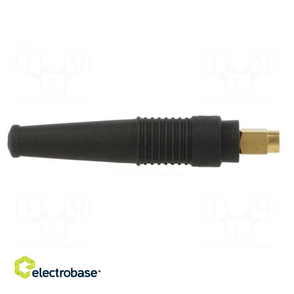 Socket | 4mm banana | 32A | 30VAC | 60VDC | 50mm | black | gold-plated фото 7