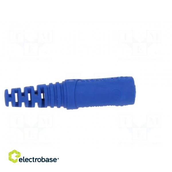 Socket | 4mm banana | 32A | 70VDC | blue | nickel plated | on cable image 7