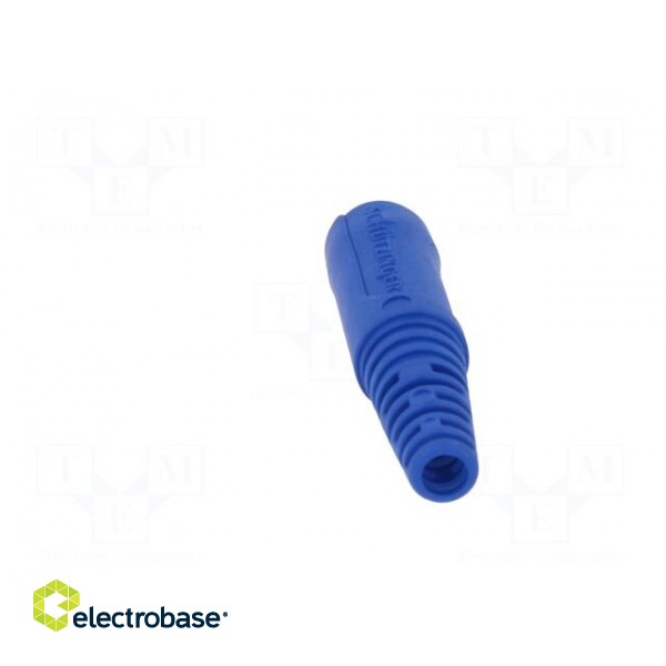 Socket | 4mm banana | 32A | 33VAC | 70VDC | blue | nickel plated | Ø: 4mm image 5
