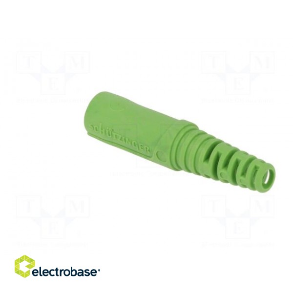 Socket | 4mm banana | 32A | 70VDC | green | nickel plated | on cable фото 4