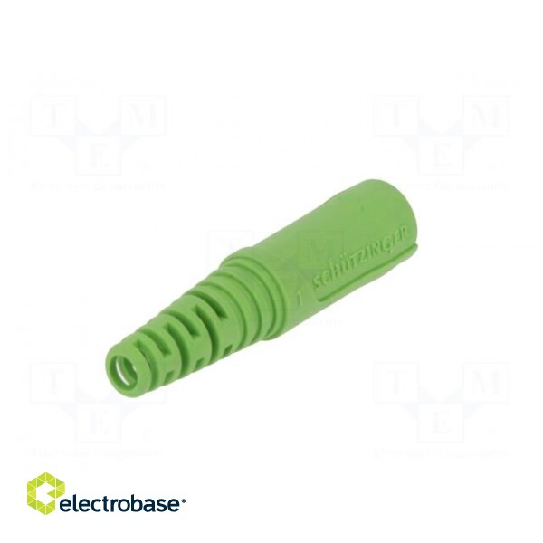 Socket | 4mm banana | 32A | 70VDC | green | nickel plated | on cable image 6