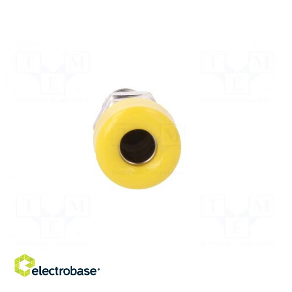 Socket | 4mm banana | 32A | 33VAC | 70VDC | yellow | nickel plated | 10mΩ image 9