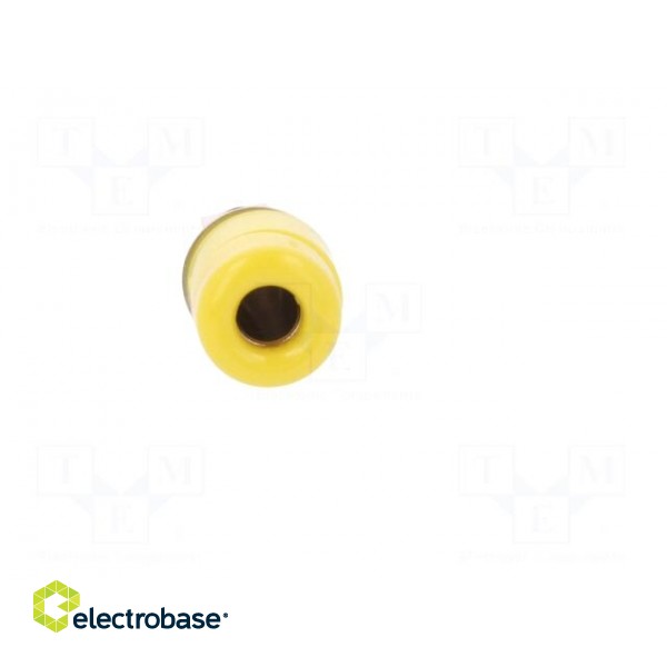 Socket | 4mm banana | 32A | 33VAC | 70VDC | yellow | nickel plated | 5mΩ image 9