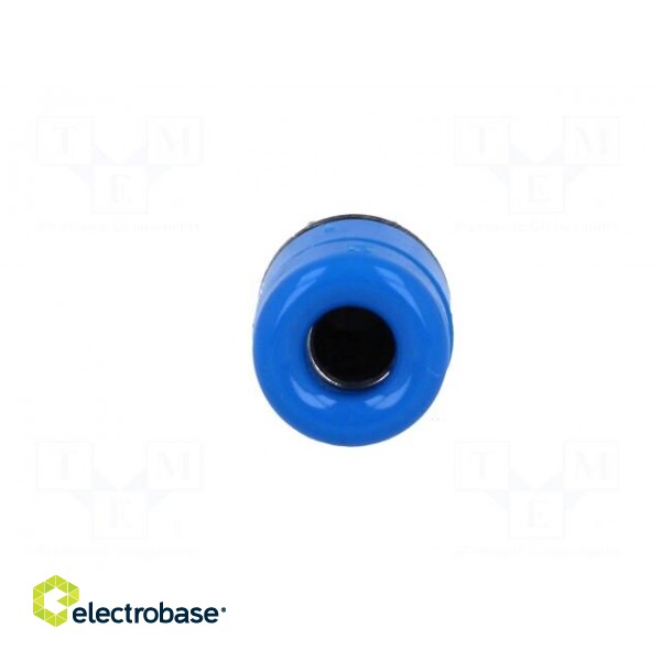 Socket | 4mm banana | 32A | 60VDC | blue | nickel plated | insulated image 9