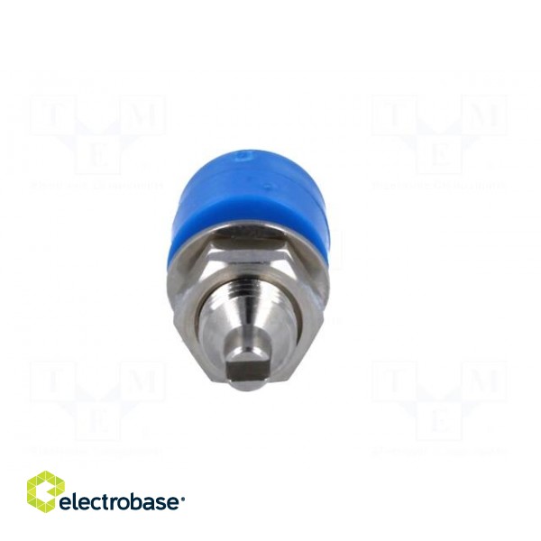 Socket | 4mm banana | 32A | 60VDC | blue | nickel plated | insulated image 5