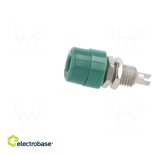 Socket | 4mm banana | 32A | 60VDC | green | screw | Overall len: 23.5mm image 3