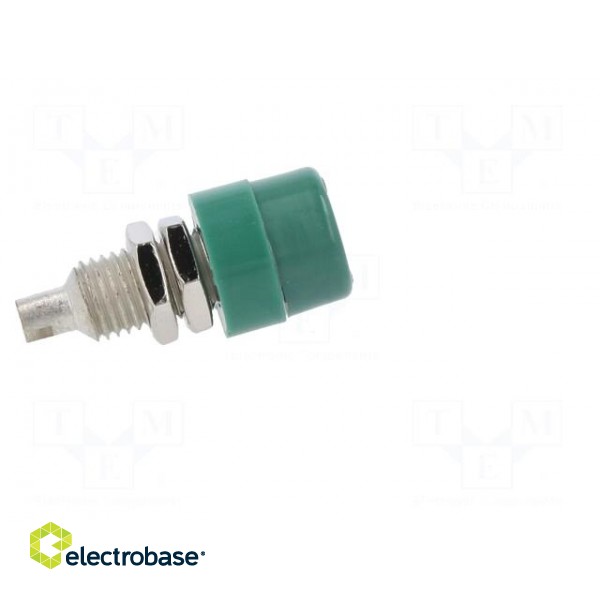 Socket | 4mm banana | 32A | 60VDC | green | screw | Overall len: 23.5mm paveikslėlis 7