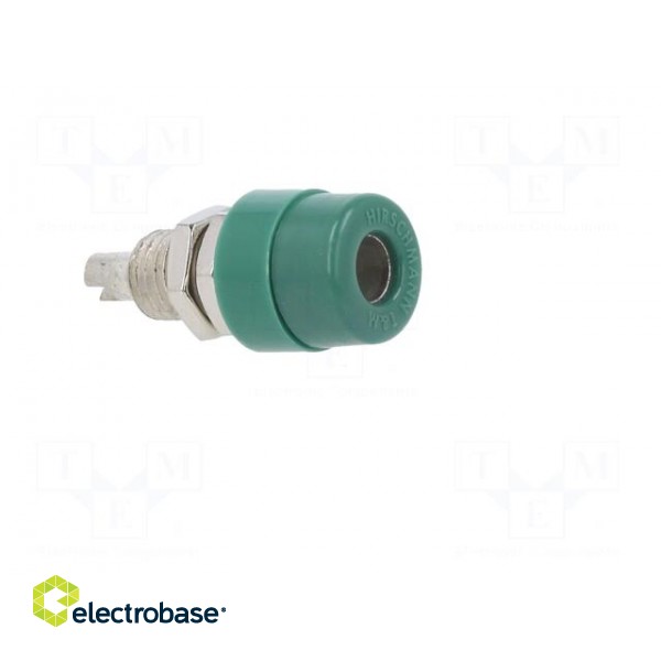 Socket | 4mm banana | 32A | 60VDC | green | screw | Overall len: 23.5mm paveikslėlis 8