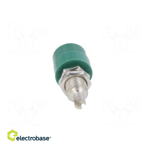 Socket | 4mm banana | 32A | 60VDC | green | screw | Overall len: 23.5mm paveikslėlis 5