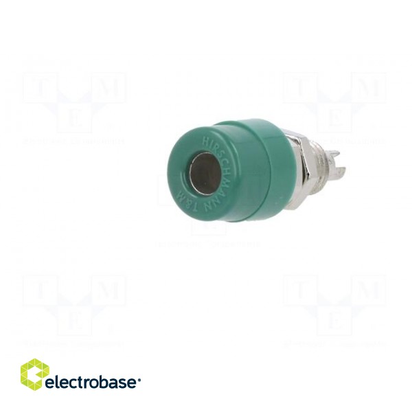 Socket | 4mm banana | 32A | 60VDC | green | screw | Overall len: 23.5mm paveikslėlis 2