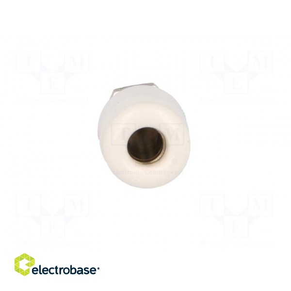 Socket | 4mm banana | 32A | 60VDC | white | nickel plated | insulated image 9