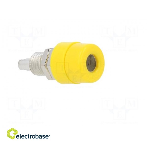 Socket | 4mm banana | 32A | 60VDC | yellow | screw | Overall len: 23.5mm image 8