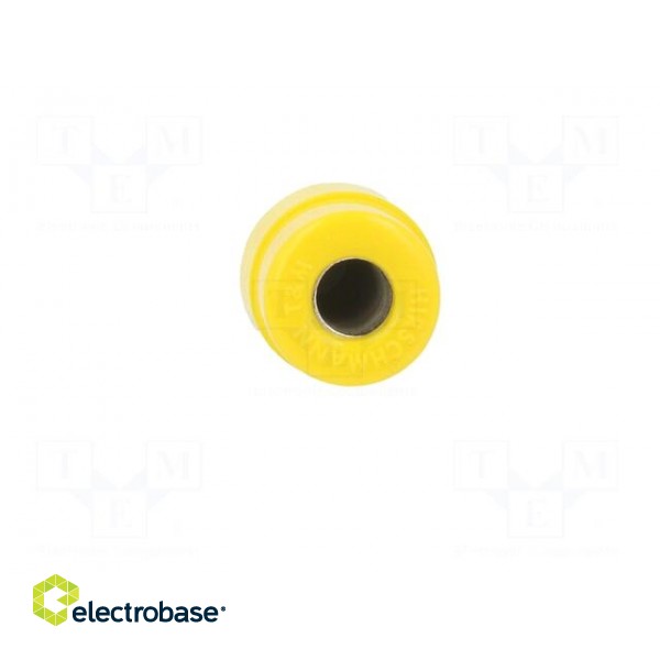 Socket | 4mm banana | 32A | 60VDC | yellow | screw | Overall len: 23.5mm image 9