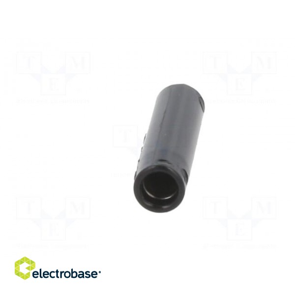 Socket | 4mm banana | 32A | black | nickel plated | screw | insulated image 10