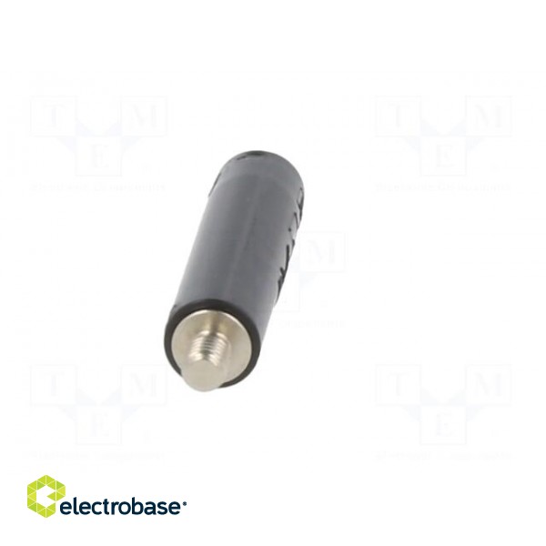 Socket | 4mm banana | 32A | black | nickel plated | screw | insulated image 6