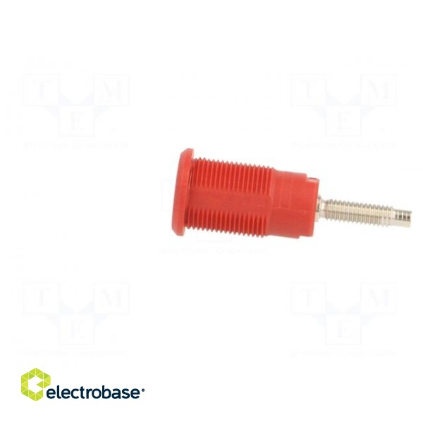 Socket | 4mm banana | 32A | red | nickel plated | Overall len: 38.5mm image 3