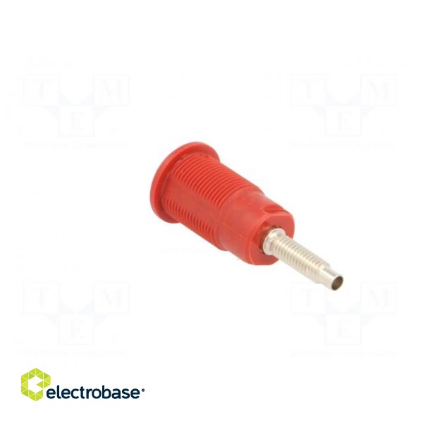 Socket | 4mm banana | 32A | red | nickel plated | Overall len: 38.5mm image 4