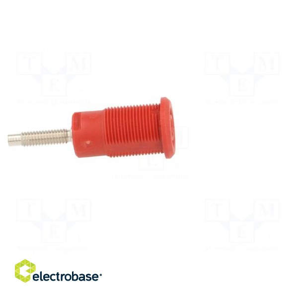 Socket | 4mm banana | 32A | red | nickel plated | Overall len: 38.5mm image 7