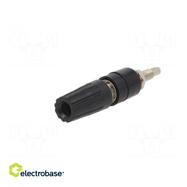 Socket | 4mm banana | 35A | 30VAC | 60VDC | black | nickel plated image 2