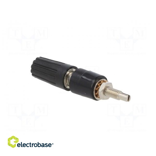 Socket | 4mm banana | 35A | 30VAC | 60VDC | black | nickel plated image 4