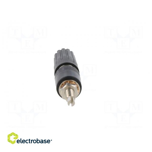 Socket | 4mm banana | 35A | 30VAC | 60VDC | black | nickel plated image 5