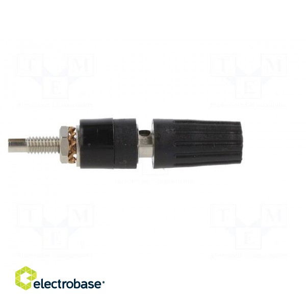 Socket | 4mm banana | 35A | 30VAC | 60VDC | black | nickel plated image 7