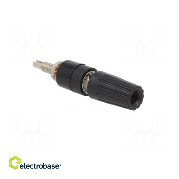 Socket | 4mm banana | 35A | 30VAC | 60VDC | black | nickel plated image 8