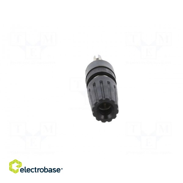 Socket | 4mm banana | 35A | 30VAC | 60VDC | black | nickel plated image 9