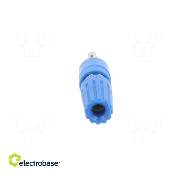 Socket | 4mm banana | 35A | 30VAC | 60VDC | blue | nickel plated image 9
