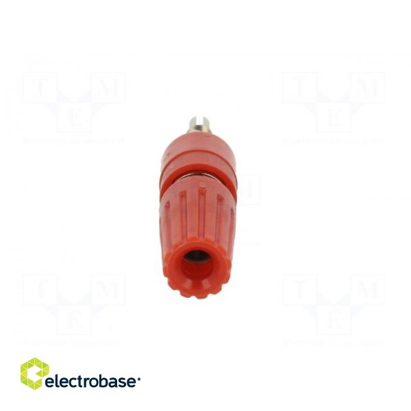 Socket | 4mm banana | 35A | 30VAC | 60VDC | red | nickel plated image 9