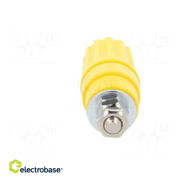 Socket | 4mm banana | 35A | 60VDC | yellow | nickel plated | -25÷100°C image 5