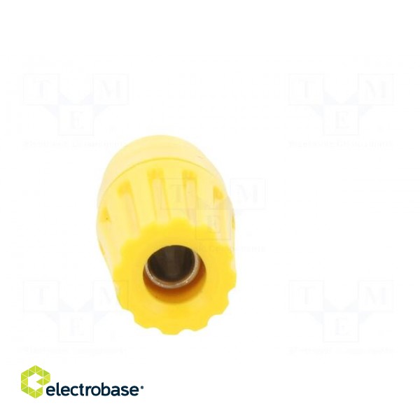 Socket | 4mm banana | 35A | 60VDC | yellow | nickel plated | -25÷100°C image 9