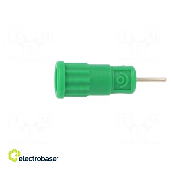 Socket | 4mm banana | 36A | 1kV | green | push-in,on panel | -25÷80°C image 3