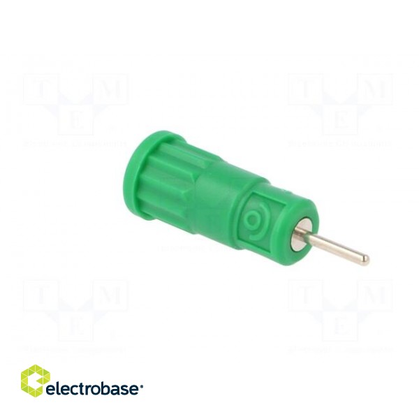 Socket | 4mm banana | 36A | 1kV | green | push-in,on panel | -25÷80°C image 4