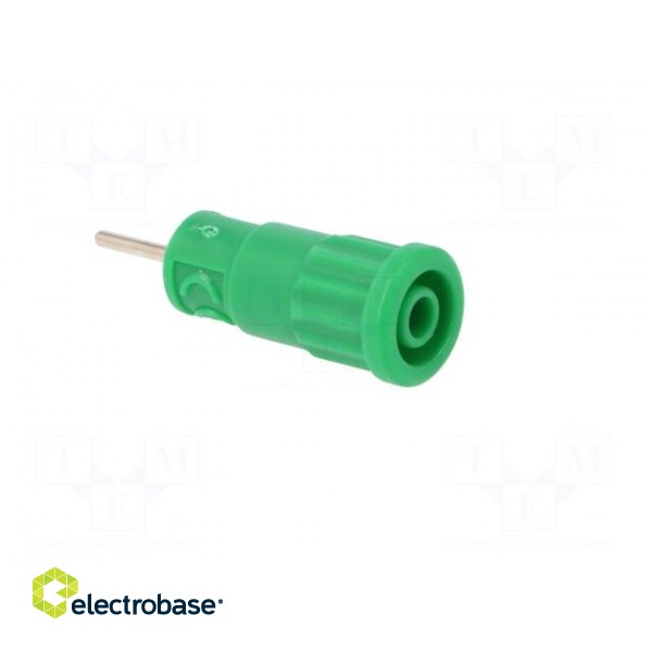 Socket | 4mm banana | 36A | 1kV | green | push-in,on panel | -25÷80°C image 8