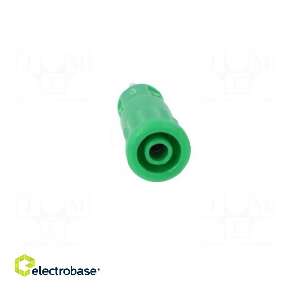 Socket | 4mm banana | 36A | 1kV | green | push-in,on panel | -25÷80°C image 9