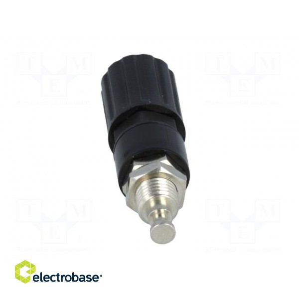 Socket | 4mm banana | 36A | 33VAC | 70VDC | black | soldered | -20÷80°C paveikslėlis 5