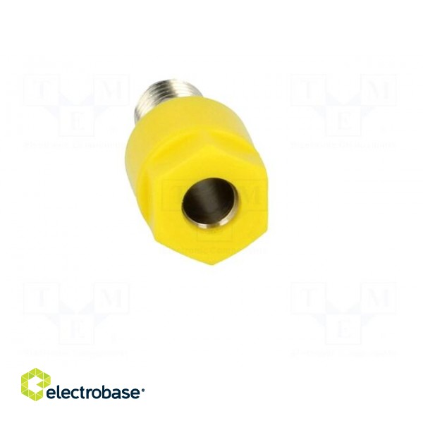 Socket | 4mm banana | 36A | 60VDC | Cutout: Ø8mm | yellow | nickel plated image 9