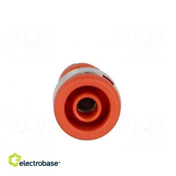 Socket | 4mm banana | 36A | Cutout: Ø12mm | red | nickel plated | 5mΩ image 9