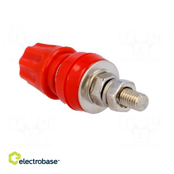 Socket | 4mm banana | 50A | 60VDC | red | screw | 57mm | Insulation: ABS image 4