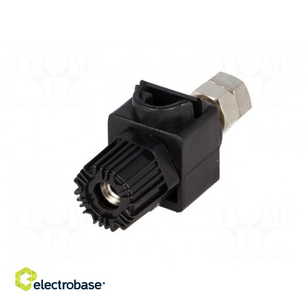 Socket | 4mm banana | 60A | 60VDC | black | 64mm | Contacts: nickel | 30mΩ image 2