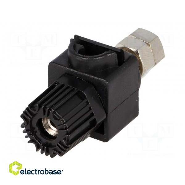 Socket | 4mm banana | 60A | 60VDC | black | 64mm | Contacts: nickel | 30mΩ image 1