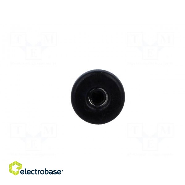 Socket | 2mm banana | 10A | 23mm | black | on panel,screw | insulated image 9