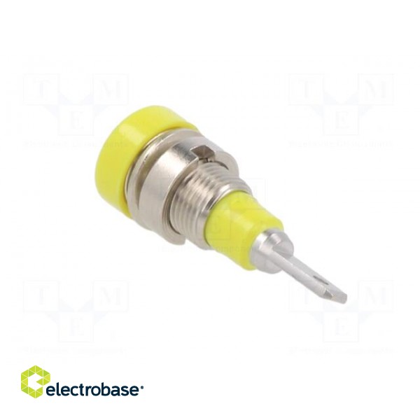 Socket | 2mm banana | 10A | 23mm | yellow-green | insulated | 60VDC фото 4