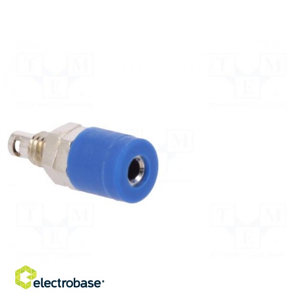 Socket | 2mm banana | 10A | 33VAC | 70VDC | blue | insulated | -40÷110°C image 8
