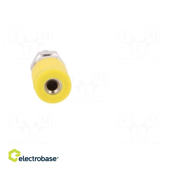 Socket | 2mm banana | 10A | 33VAC | 70VDC | yellow | insulated | -40÷110°C paveikslėlis 9