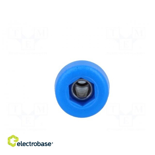 Socket | 2mm banana | 10A | 60VDC | Overall len: 17mm | blue | insulated image 5